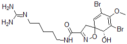 CAS#: 150417-68-8, (6R)-7,9-Dibromo-N-[5-(Diaminomethylideneamino)Pentyl]-6-Hydroxy-8-Methoxy-1-Oxa-2-Azaspiro[4.5]Deca-2,7,9-Triene-3-Carboxamide