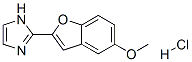 CAS 登录号:150985-50-5, 2-(5-甲氧基-1-苯并呋喃-2-基)-1H-咪唑盐酸盐