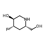 CAS 登录号：151253-51-9， (3S,4S,6S)-4-氟-6-(羟基甲基)-3-哌啶醇