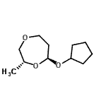 CAS 登录号：151294-10-9， (2R,7S)-7-(环戊基氧基)-2-甲基-1,4-二氧杂环庚烷