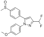 CAS 登录号:151506-44-4, 3-(二氟甲基)-1-(4-甲氧基苯基)-5-(4-甲基亚磺酰苯基)吡唑