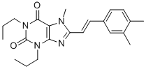 CAS 登录号：151539-30-9， 8-[(E)-2-(3,4-二甲基苯基)乙烯基]-7-甲基-1,3-二丙基嘌呤-2,6-二酮