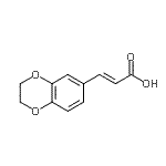 CAS 登录号：151539-59-2， (2E)-3-(2,3-二氢-1,4-苯并二氧杂环己-6-基)丙烯酸