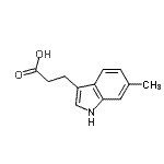 CAS 登录号：151590-29-3， 3-(6-甲基-1H-吲哚-3-基)丙酸