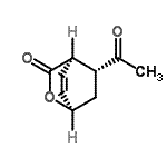 CAS 登录号：151699-35-3， (1R,4R,8R)-8-乙酰基-2-氧杂双环[2.2.2]辛-5-烯-3-酮