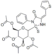 CAS 登录号：151731-16-7， [(2R,3R,4S,5R,6S)-3,5-二乙酰氧基-2-(乙酰氧基甲基)-6-[(4E)-5-氧代-1-苯基-4-(噻吩-2-基亚甲基)咪唑-2-基]硫基四氢吡喃-4-基]乙酸酯