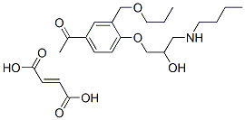 CAS#: 152271-00-6, 1-[4-(3-Butylamino-2-Hydroxypropoxy)-3-(Propoxymethyl)Phenyl]Ethanone maleate (2:1)