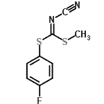 CAS 登录号：152382-02-0， 4-氟苯基甲基氰基碳o二硫代亚氨酸酯