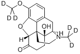 CAS 登录号：152477-91-3， (5alpha)-4,5-环氧-14-羟基-3-(甲氧基-D3)-17-(甲基-D3)-吗喃-6-酮