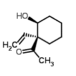 CAS 登录号：152589-73-6， 1-[(1S,2S)-2-羟基-1-乙烯基环己基]乙酮