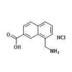 CAS 登录号：152768-98-4， 8-(氨基甲基)-2-萘甲酸盐酸盐(1:1)