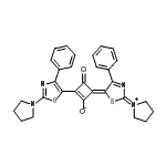 CAS#: 153119-20-1, (4E)-3-Oxo-4-[4-Phenyl-2-(1-Pyrrolidiniumylidene)-1,3-Thiazol-5(2H)-Ylidene]-2-[4-Phenyl-2-(1-Pyrrolidinyl)-1,3-Thiazol-5-Yl]-1-Cyclobuten-1-Olate