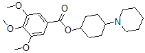 CAS 登录号:1532-12-3, 4-哌啶环己基3,4,5-三甲氧基苯甲酸酯