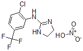 CAS 登录号:15327-38-5, N-(2-氯-5-(三氟甲基)苯基)-4,5-二氢-1H-咪唑-2-胺单硝酸盐
