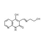 CAS#: 153457-15-9, 4-Hydroxy-3-{(E)-[(2-Hydroxyethyl)Imino]Methyl}-1,8-Naphthyridin-2(1H)-One