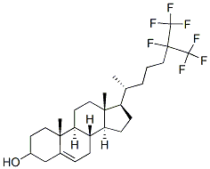 CAS 登录号：153463-21-9， (3S,8S,9S,10R,13R,14S,17R)-10,13-二甲基-17-[(2R)-6,7,7,7-四氟-6-(三氟甲基)庚烷-2-基]-2,3,4,7,8,9,11,12,14,15,16,17-十二氢-1H-环戊二烯并[a]菲-3-醇