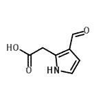 CAS 登录号：153602-57-4， (3-甲酰基-1H-吡咯-2-基)乙酸