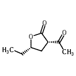 CAS 登录号：153655-37-9， (3S,5S)-3-乙酰基-5-乙基二氢-2(3H)-呋喃酮