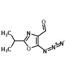 CAS 登录号：153683-99-9， 5-叠氮基-2-异丙基-1,3-恶唑-4-甲醛
