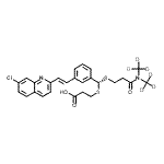 CAS 登录号：153698-86-3， 3-{[(R)-[(3-{二[(<sup>2</sup>H<sub>3</sub>)甲基]氨基}-3-氧代丙基)硫基]{3-[(E)-2-(7-氯-2-喹啉基)乙烯基]苯基}甲基]硫基}丙酸