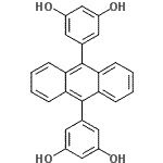 CAS 登录号：153715-08-3， 5,5'-(9,10-蒽二基)二(1,3-苯二酚)