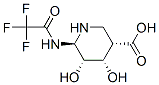 CAS 登录号：153758-25-9， (3S,4S,5R,6R)-4,5-二羟基-6-[(2,2,2-三氟乙酰基)氨基]哌啶-3-羧酸