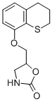 CAS 登录号：153804-44-5， 5-(硫代色满-8-基氧基甲基)-1,3-恶唑烷-2-酮