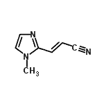 CAS 登录号：154312-83-1， (2E)-3-(1-甲基-1H-咪唑-2-基)丙烯腈