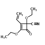 CAS 登录号：154365-61-4， 1,3-二乙氧基-4-氧代-2-乙烯基-2-环丁烯-1-甲腈