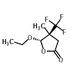 CAS 登录号：154389-74-9， (4S,5S)-5-乙氧基-4-甲基-4-(三氟甲基)二氢-2(3H)-呋喃酮