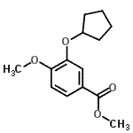 CAS 登录号：154464-24-1， 甲基3-(环戊基氧基)-4-甲氧基苯甲酸酯