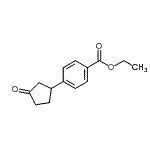 CAS 登录号：154468-61-8， 4-(3-氧代环戊基)苯甲酸乙酯