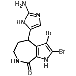 CAS 登录号：154569-13-8， 4-(2-氨基-1H-咪唑-4-基)-2,3-二溴-4,5,6,7-四氢吡咯并[2,3-c]氮杂卓-8(1H)-酮