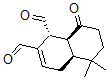 CAS 登录号：154648-88-1， (1R,4aS,8aS)-5,5-二甲基-8-氧代-1,4,4a,6,7,8a-六氢萘-1,2-二甲醛