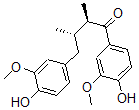 CAS 登录号:154677-96-0, (2R,3S)-1,4-二(4-羟基-3-甲氧基苯基)-2,3-二甲基丁烷-1-酮