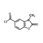 CAS 登录号：154780-55-9， 3-甲基-2-氧代-2,3-二氢-1,3-苯并恶唑-5-甲酰氯