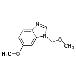 CAS 登录号：155242-62-9， 6-甲氧基-1-(甲氧基甲基)-1H-苯并咪唑