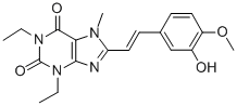 CAS#: 155272-04-1, 1,3-Diethyl-8-[(E)-2-(3-Hydroxy-4-Methoxyphenyl)Ethenyl]-7-Methylpurine-2,6-Dione