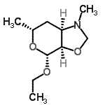 CAS 登录号：155382-33-5， (3aR,4R,6R,7aR)-4-乙氧基-1,6-二甲基六氢-2H-吡喃并[4,3-d][1,3]恶唑