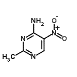 CAS 登录号：15579-59-6， 2-甲基-5-硝基-4-嘧啶胺