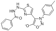 CAS#: 155811-73-7, N-[[4-[4-(4-Methylphenyl)-2-Oxido-5H-1,2,4-Oxadiazol-2-Ium-3-Yl]-1,3-Thiazol-2-Yl]Imino]Benzamide