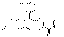 CAS 登录号：155836-52-5， 4-[(R)-[(2S,5R)-4-烯丙基-2,5-二甲基-1-哌嗪基](3-羟基苯基)甲基]-N,N-二乙基苯甲酰胺