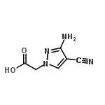 CAS 登录号：156045-12-4， (3-氨基-4-氰基-1H-吡唑-1-基)乙酸