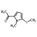 CAS 登录号：156210-71-8， 1-[1-甲基-5-(甲硫基)-1H-吡咯-2-基]乙酮