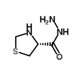 CAS 登录号：156320-26-2， (4R)-1,3-噻唑烷-4-甲酰肼
