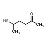 CAS 登录号：156386-62-8， 5-硫基-2-己酮