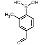 CAS 登录号：156428-81-8， (4-甲酰基-2-甲基苯基)硼酸