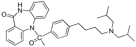 CAS#: 156586-94-6, 11-[2-[4-[4-(Bis(2-Methylpropyl)Amino)Butyl]Phenyl]Acetyl]-5H-Benzo[b][1,4]Benzodiazepin-6-One