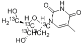 CAS#: 156968-81-9, Thymidine-1',2',3',4',5'-13C5