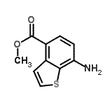 CAS 登录号：157252-28-3， 甲基7-氨基-1-苯并噻吩-4-羧酸酯